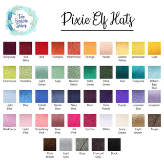 45 colors pixie elf hat