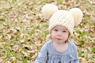 10 colors giant pom pom winter hat by Two Seaside Babes