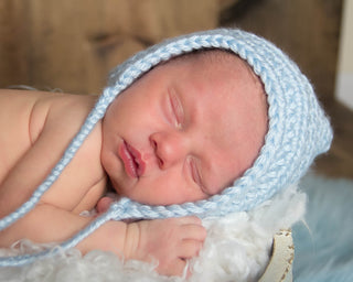 Light Blue Pixie Elf Baby Hat