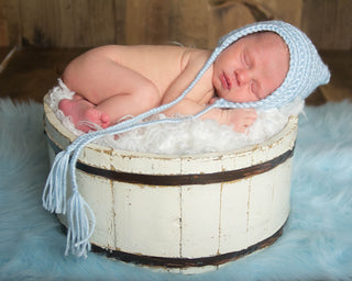 Light Blue Pixie Elf Baby Hat