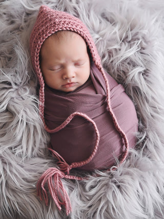 Rose pink pixie elf hat by Two Seaside Babes