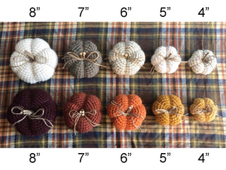 39 colors fall farmhouse decor crochet pumpkin