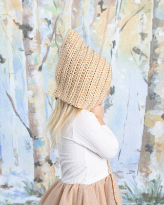 Baby brown pixie elf hat