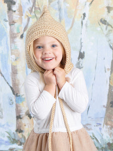 Baby brown pixie elf hat by Two Seaside Babs