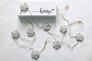 NEW Spring & Easter farmhouse garland - pale gray