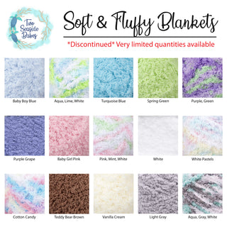 15 colors soft and fluffy baby blanket by Two Seaside Babes