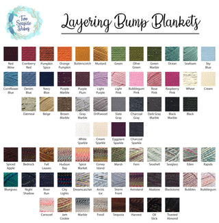 70 colors Two Seaside Babes Layering Bump Blankets