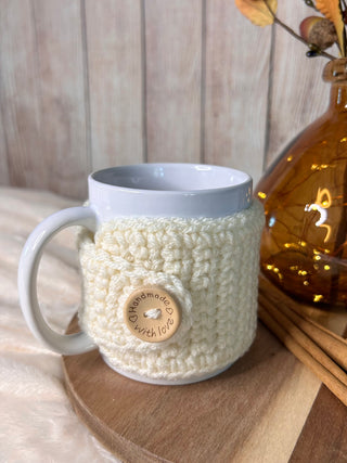 65 colors crochet mug cozy for coffee cup by Two Seaside Babes