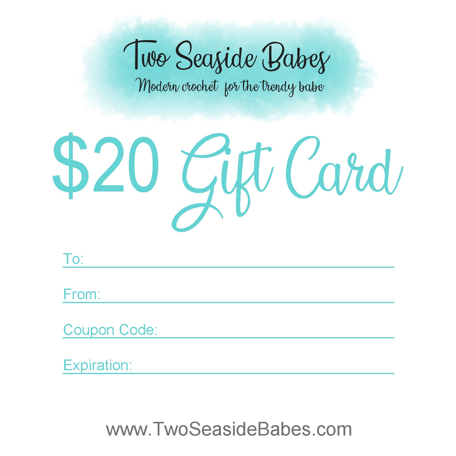 $20 Two Seaside Babes Gift Card