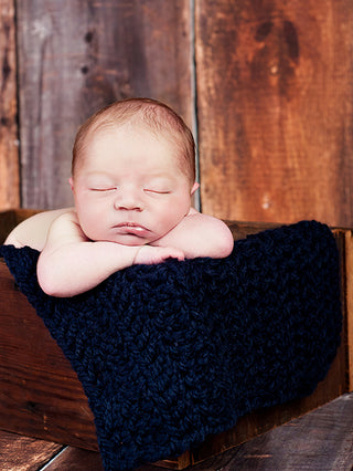 Navy Blue | newborn photo prop layering baby blanket, basket stuffer, bucket filler by Two Seaside Babes