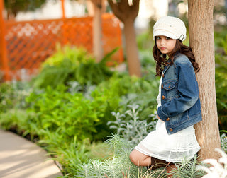 4T to Preteen Cream Buckle Newsboy Cap