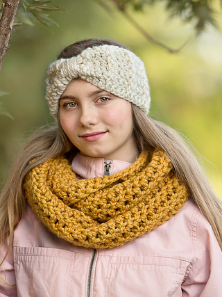 Cream sparkle knotted bow winter headband by Two Seaside Babes