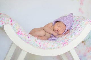 Lavender Pixie Elf Baby Hat