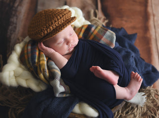 Mustard Irish wool newsboy hat