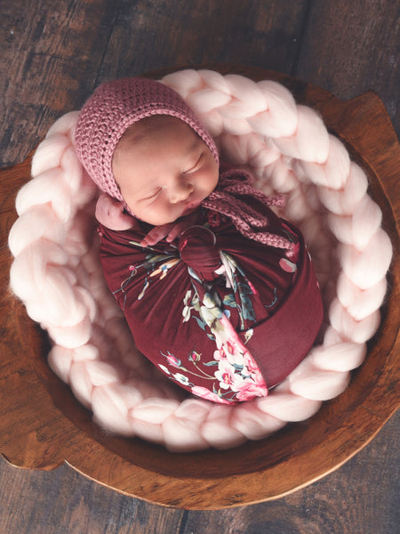 Pale Pink Chunky Round Bump Blanket by Two Seaside Babes