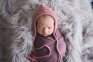 Rose pink pixie elf hat