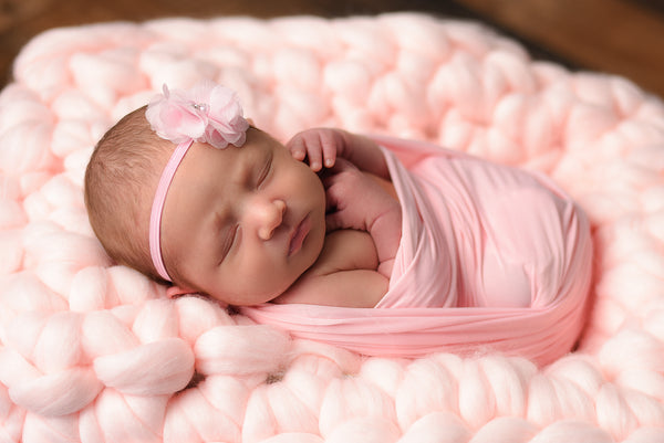 5 colors newborn photo prop chunky bump blanket
