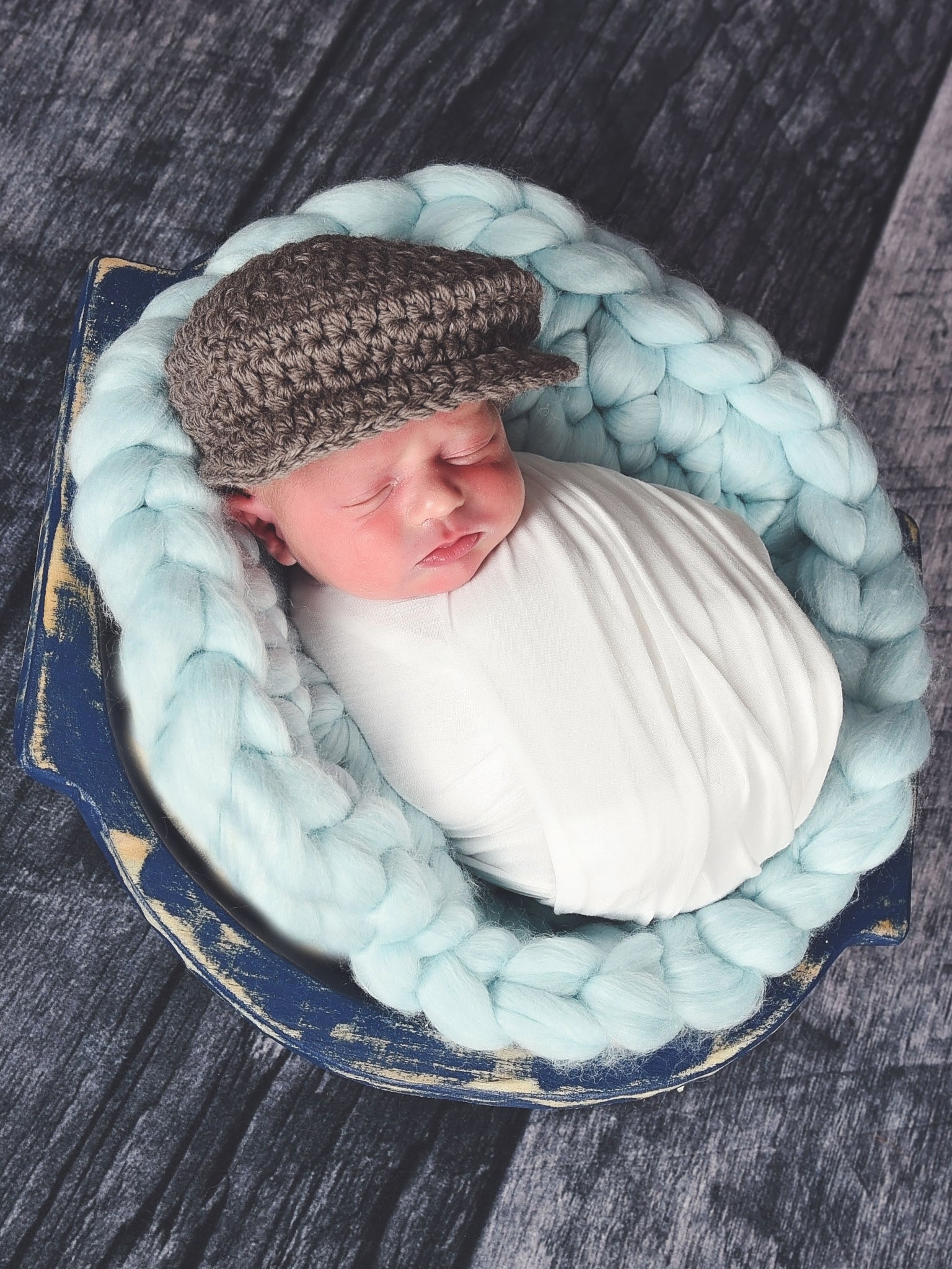 Taupe | Irish wool Donegal newsboy hat, flat cap, golf hat | newborn, baby, toddler, boy, & men's sizes by Two Seaside Babes