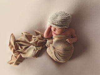 Tan & cream Irish wool newsboy hat - Two Seaside Babes