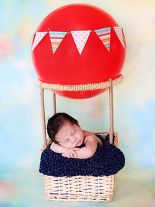 Denim Twist | newborn photo prop layering baby blanket, basket stuffer, bucket filler by Two Seaside Babes