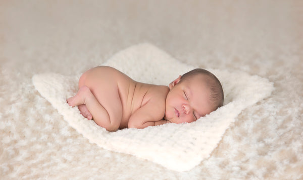17" x 17" Vanilla Cream | soft crochet baby blanket, wrap | for newborns, babies, toddlers | lovey, crib sizes