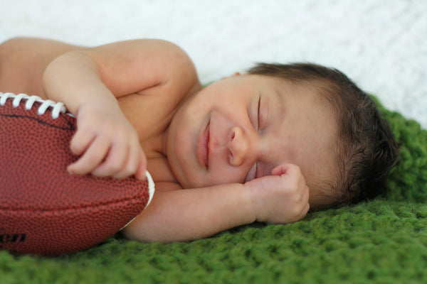 Green Grass | newborn photo prop layering baby blanket, basket stuffer, bucket filler