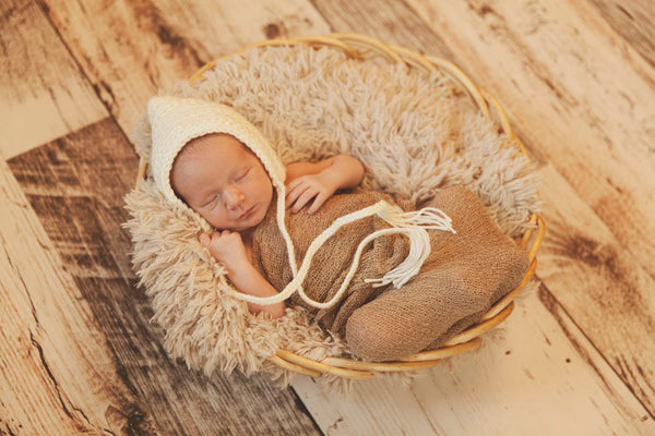 Ivory Cream Pixie Elf Baby Hat