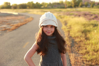 4T to Preteen Kids Cream Buckle Beanie