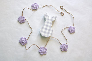 Lavender Spring & Easter flower farmhouse garland