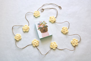 Buttercup Spring & Easter flower farmhouse garland