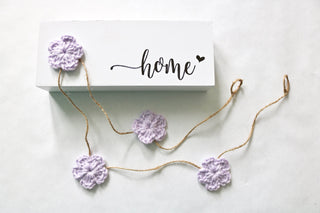 Lavender Spring & Easter flower farmhouse garland