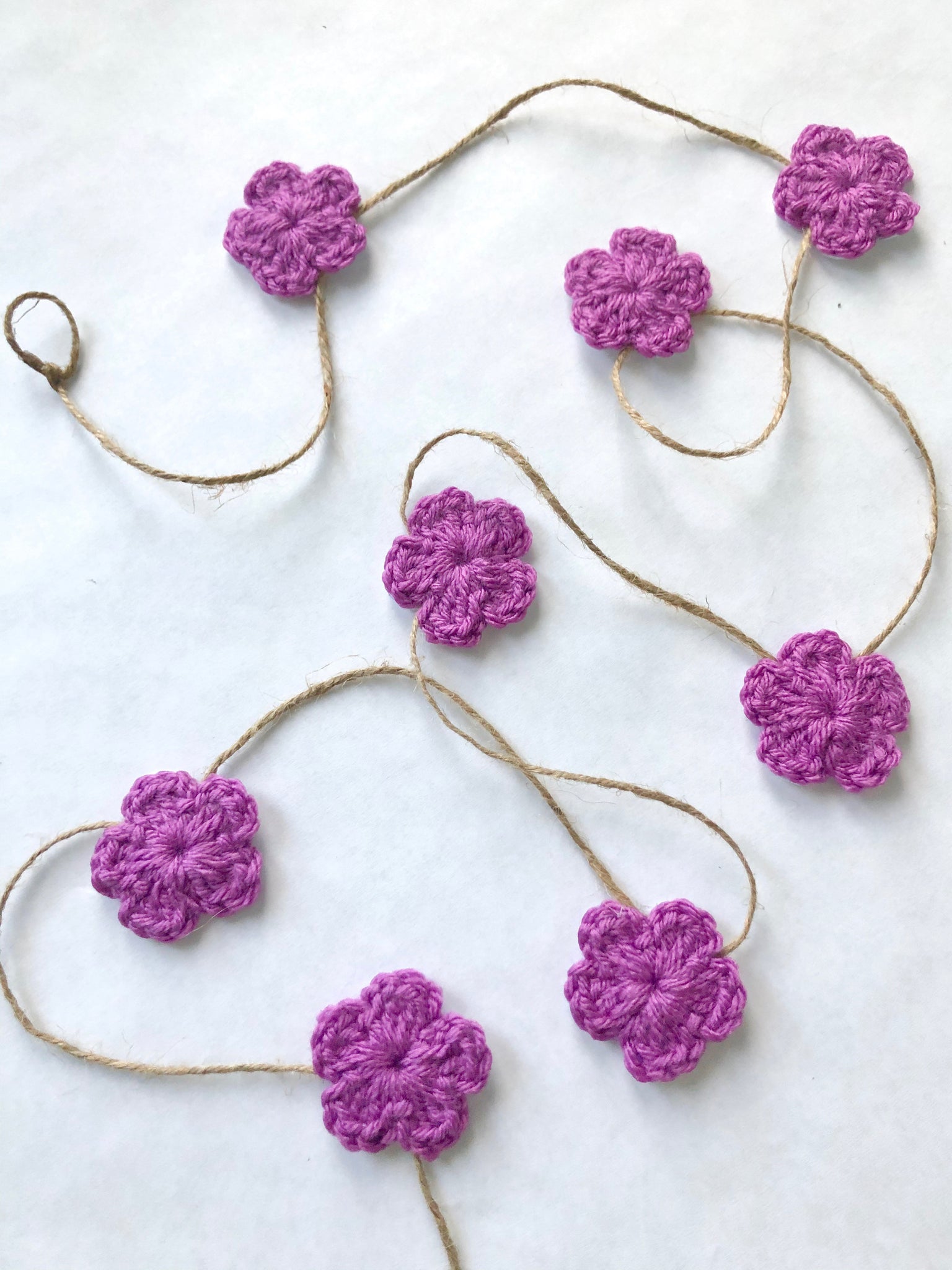 Orchid Spring & Easter flower farmhouse garland by Two Seaside Babes