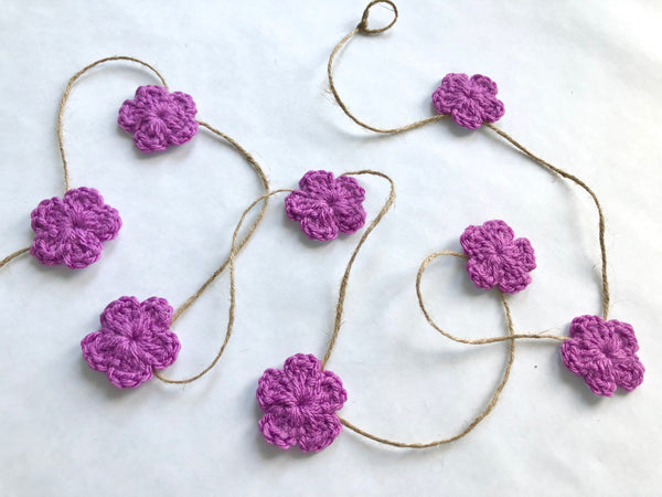 Orchid Spring & Easter flower farmhouse garland