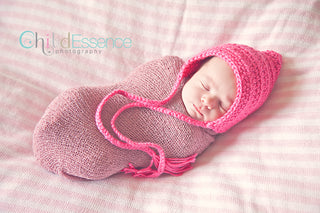 Hot Pink Pixie Elf Baby Hat