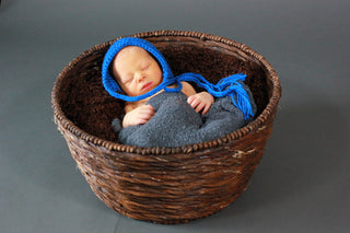 Cobalt Blue Pixie Elf Baby Hat