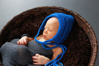 Cobalt Blue Pixie Elf Baby Hat