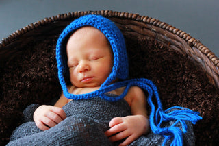 Cobalt Blue Pixie Elf Baby Hat