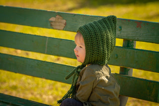 Sage green pixie elf hat