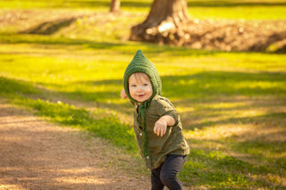 Sage green pixie elf hat