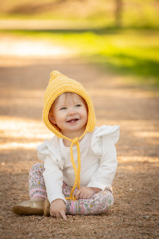 Golden yellow pixie elf hat