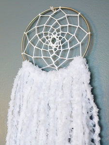 17.5" White Yarn Dream Catcher by Two Seaside Babes