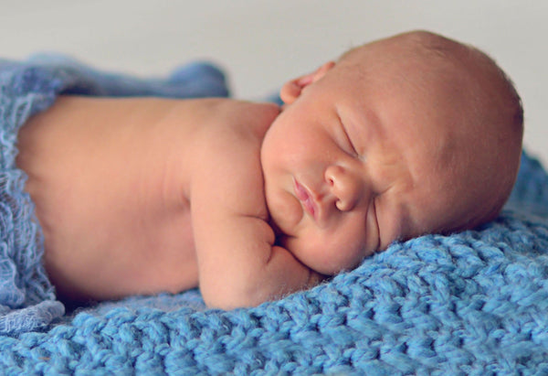 Cornflower Blue | newborn photo prop layering baby blanket, basket stuffer, bucket filler