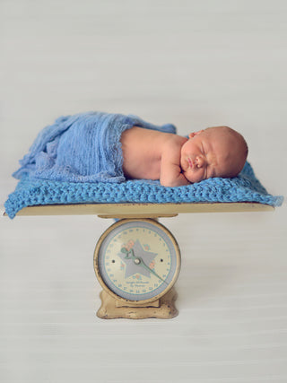 Cornflower Blue | newborn photo prop layering baby blanket, basket stuffer, bucket filler by Two Seaside Babes