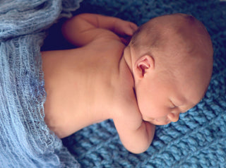 Cornflower Blue | newborn photo prop layering baby blanket, basket stuffer, bucket filler