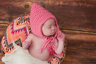 Strawberry pink pixie elf hat