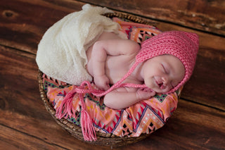 Strawberry pink pixie elf hat