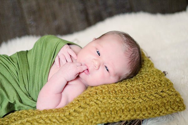Snapdragon | newborn photo prop layering baby blanket, basket stuffer, bucket filler