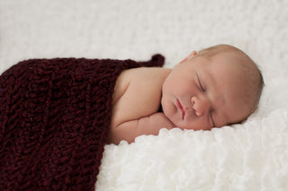 Red Wine | newborn photo prop layering baby blanket, basket stuffer, bucket filler