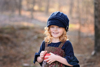 4T to Preteen Kids Navy Blue Buckle Beanie