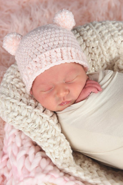 Cream Sparkle | newborn photo prop layering baby blanket, basket stuffer, bucket filler